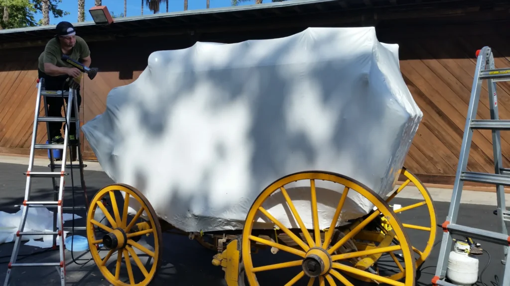 movie set shrink wrap